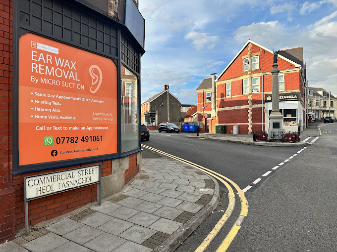 The Prestige Hearing shopfront at 1 Prince Road, Kenfig Hill, Bridgend